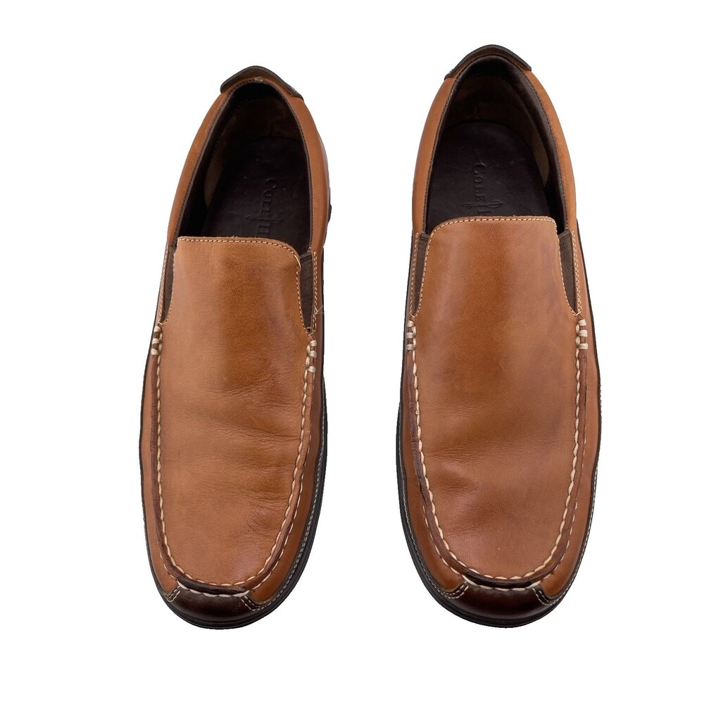 Cole Haan Tucker Venetian Shoes Mens 10 M Brown Leather Loafers C03559 Slip On